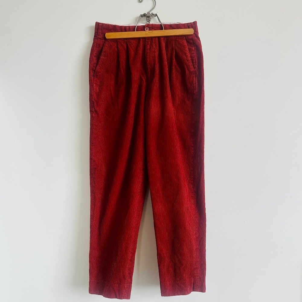 Vintage Red Corduroy Pants